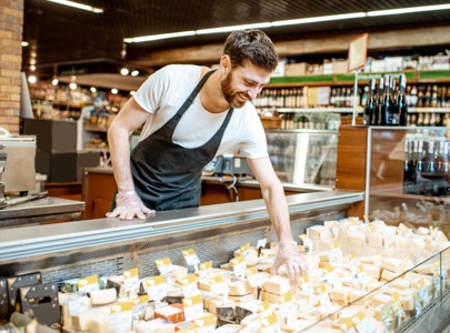 vente de fromage en grande surface